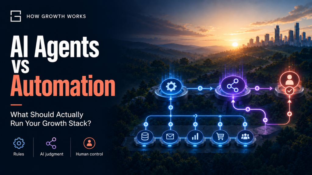 AI Agents vs Automation: What Should Actually Run Your Growth Stack?